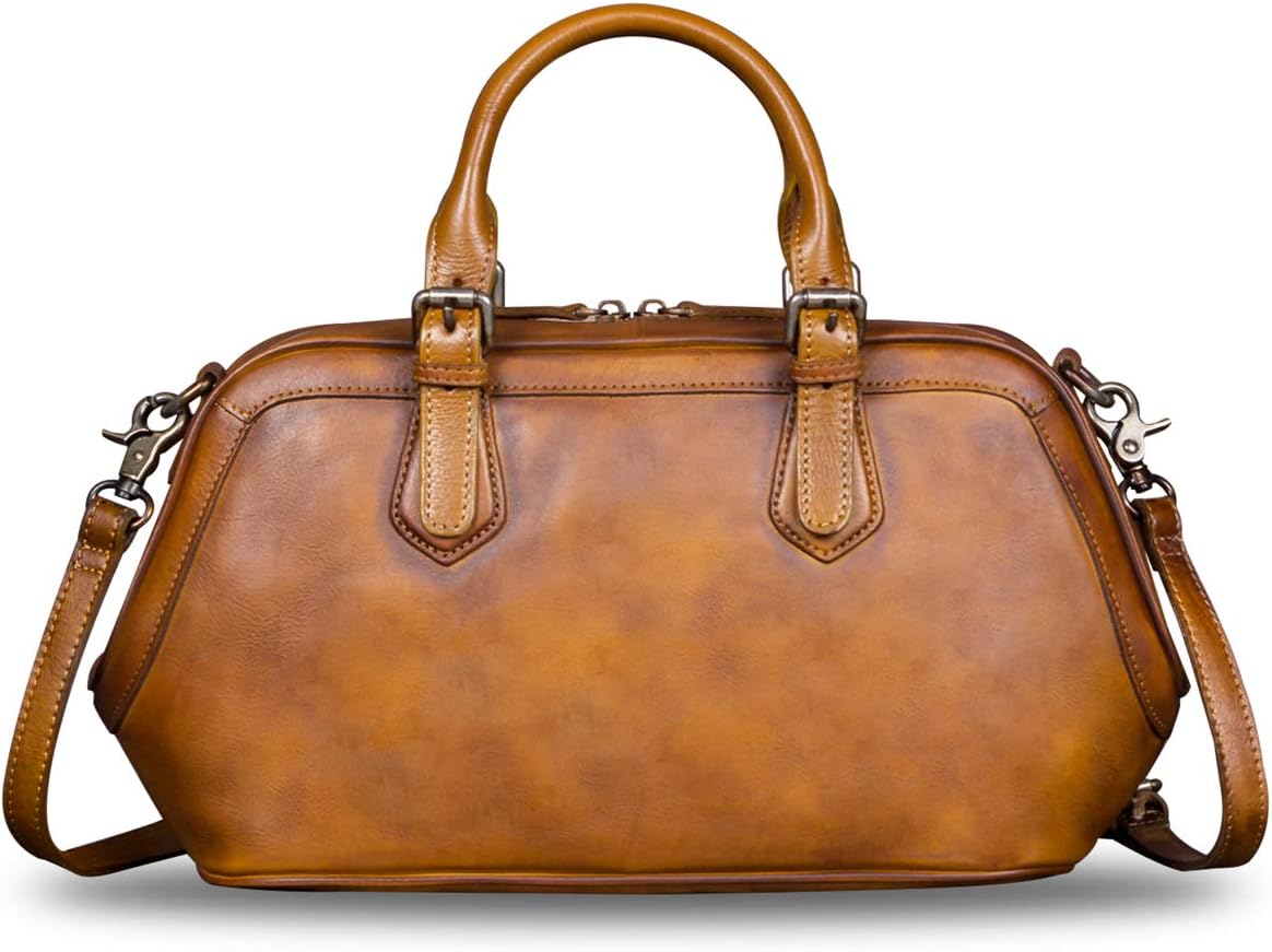 Dompet dan Tas Tangan Kulit Asli untuk Wanita Dompet Pegangan Atas Kulit Buatan Tangan Fashion Tas Selempang Tali Tas Bahu
