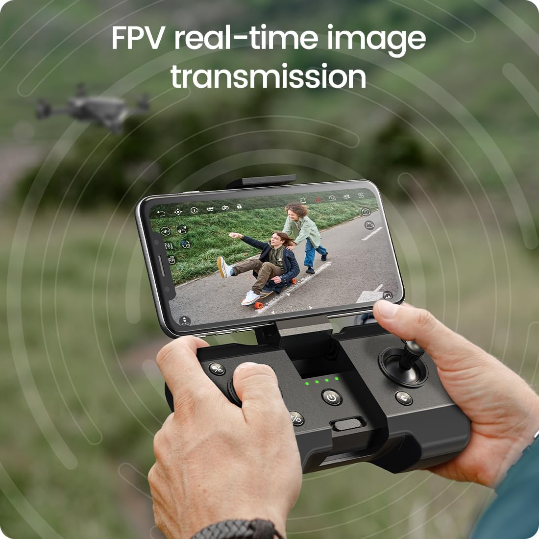 Holy Stone HS440 Foldable FPV Drone with 1080P WiFi Camera for Adult Beginners and Kids; Voice Gesture Control RC Quadcopter with Modular Battery for long flight time, Auto Hover, Carrying Case · v4