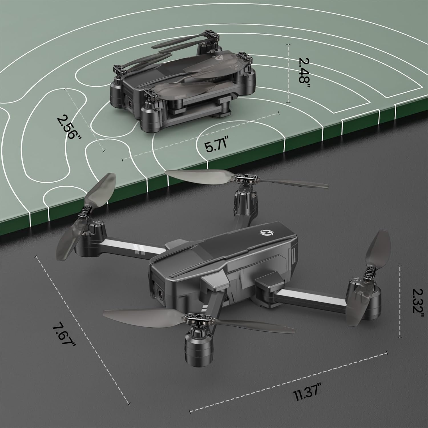 Holy Stone HS440 Foldable FPV Drone with 1080P WiFi Camera for Adult Beginners and Kids; Voice Gesture Control RC Quadcopter with Modular Battery for long flight time, Auto Hover, Carrying Case · v4