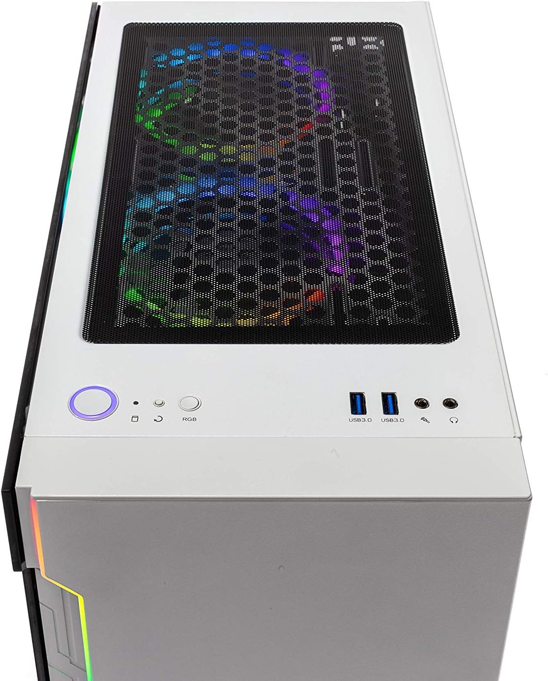 Ordinateur de jeu Skytech Archangel pour PC de bureau — Ryzen 5 3600 3,6 GHz, GTX 1660 Super 6G, 500 Go de SSD, 16 Go de DDR4 à 3200 MHz, ventilateurs RGB, Windows 11 Home 64 bits, Wi-Fi 802.11AC