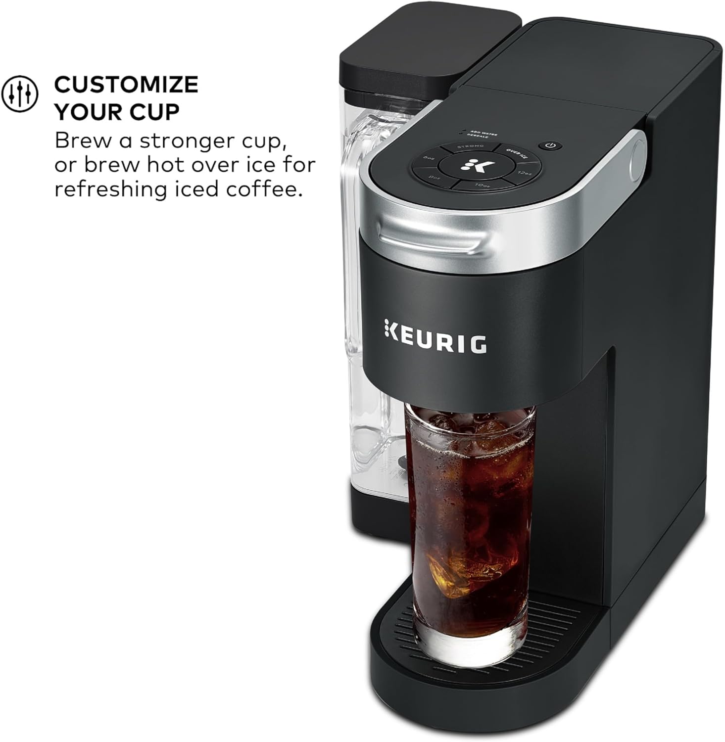 Keurig K-Supreme Single Serve K-Cup Pod Coffee Maker, MultiStream Technology, 4 Brew Sizes, 66oz Dual-Position Removable Reservoir, Black · v2