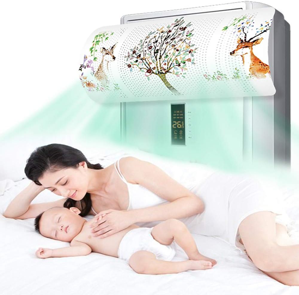 Bộ phận làm lệch hướng gió máy lạnh có thể điều chỉnh, ngăn không cho gió thổi thẳng Góc điều chỉnh chống ngưng tụ, dễ lau chùi Bộ phận làm lệch hướng gió máy lạnh theo chiều dọc cho văn phòng tại nhà, màu trắng Wisdom
