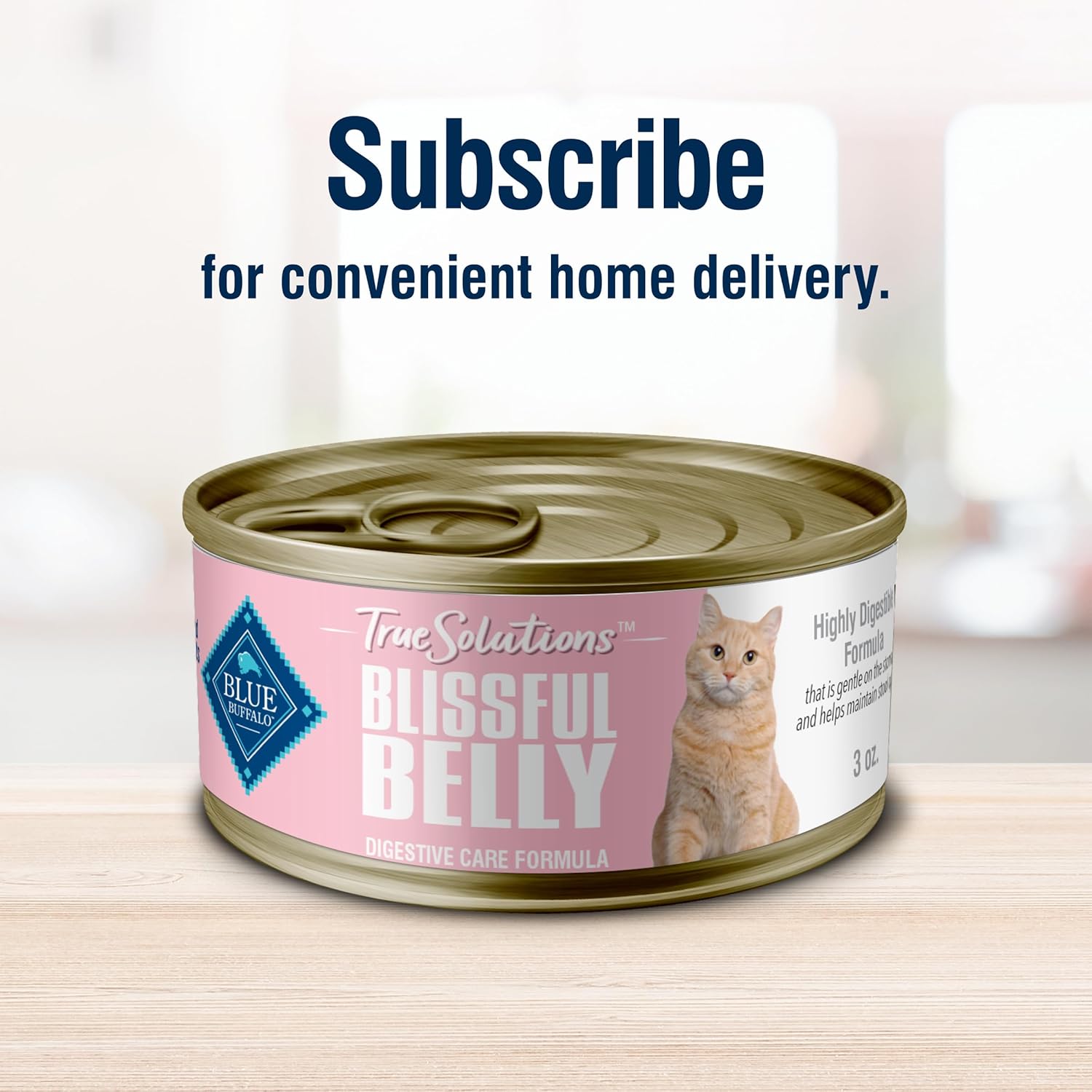 Nourriture humide naturelle Blue Buffalo True Solutions Blissful Belly Digestive Care pour chats adultes, poulet, 3 oz. Canettes (12 unités)