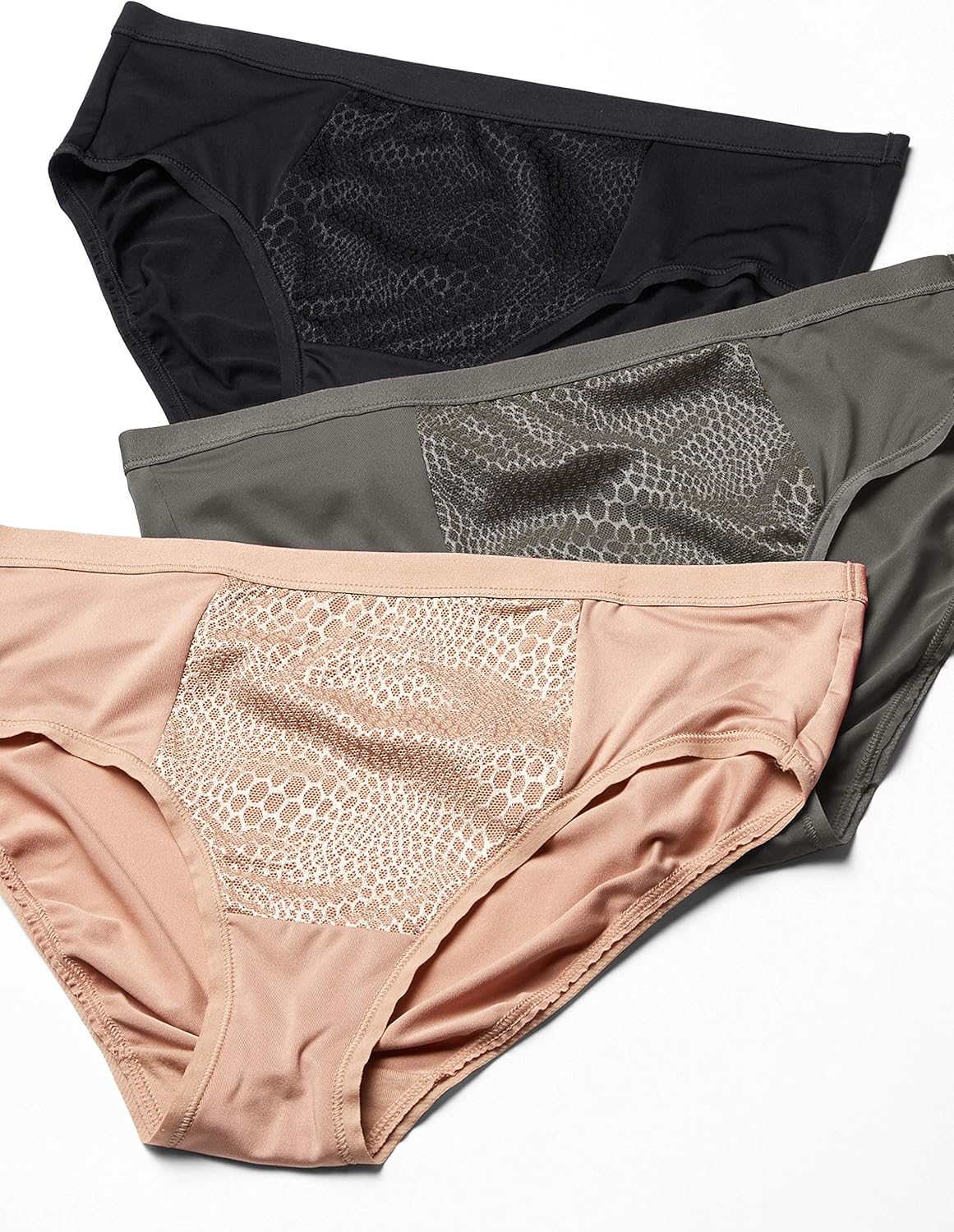 Warners Women's Blissful Benefits Tummy-Smoothing Comfort Microfiber Hipster 3-Pack Ru5023w