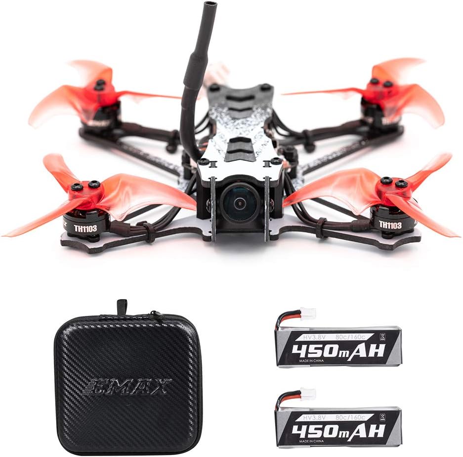 Drone da corsa EMAX Tinyhawk II Freestyle BNF FPV con alta velocità 120 km/h, ESC 5A, motore brushless da 7000 KV, RunCam Nano2 700TVL, 37 canali, potenza VTX 25/100/200 mW