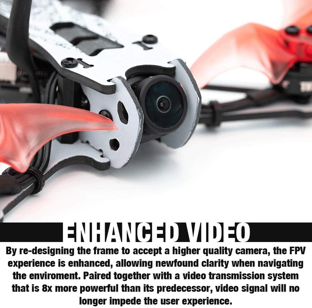 Drone da corsa EMAX Tinyhawk II Freestyle BNF FPV con alta velocità 120 km/h, ESC 5A, motore brushless da 7000 KV, RunCam Nano2 700TVL, 37 canali, potenza VTX 25/100/200 mW