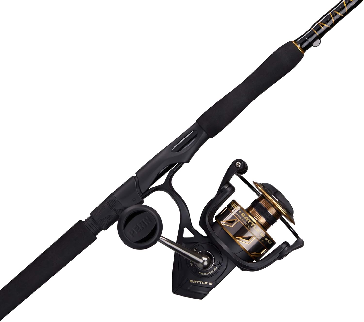PENN Battle IV Spinning Reel and Fishing Rod Combo · v2