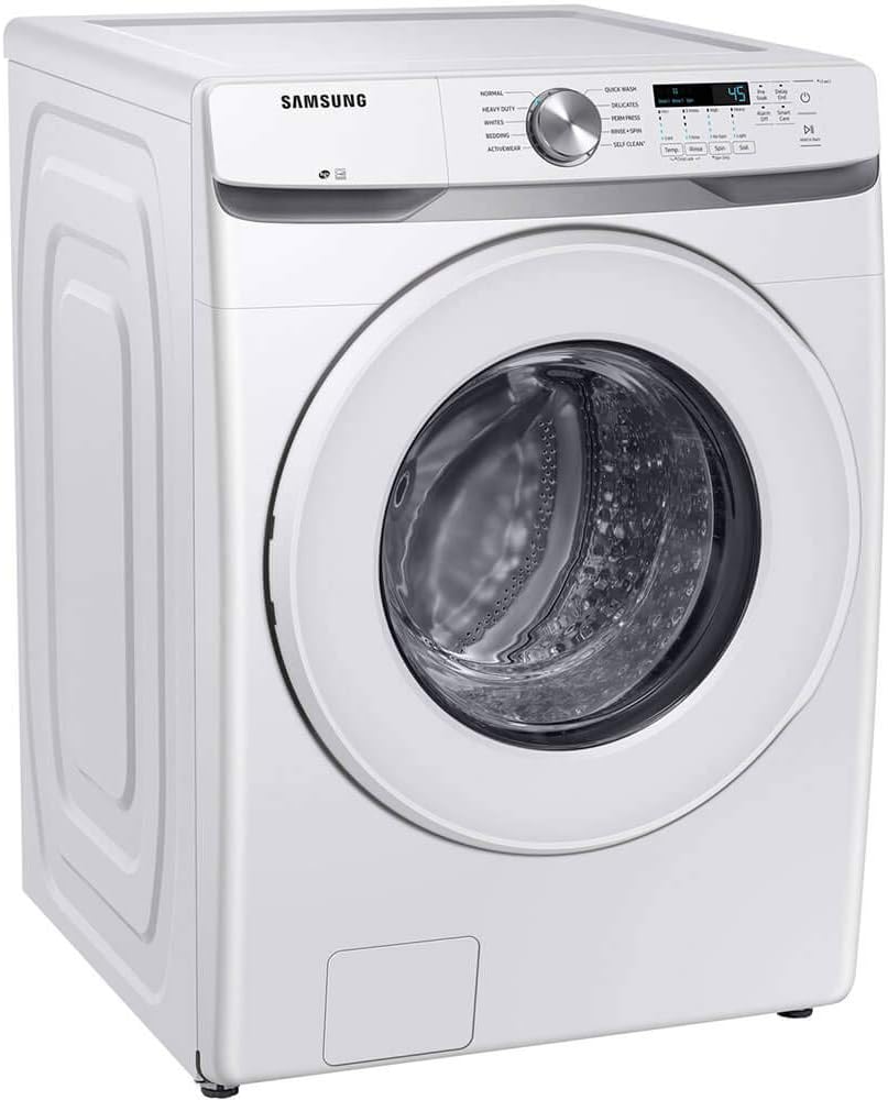 SAMSUNG WF45T6000AW 4,5 Kubikfuß. Frontlader-Waschanlage mit Vibrationsreduzierungstechnologie in Weiß