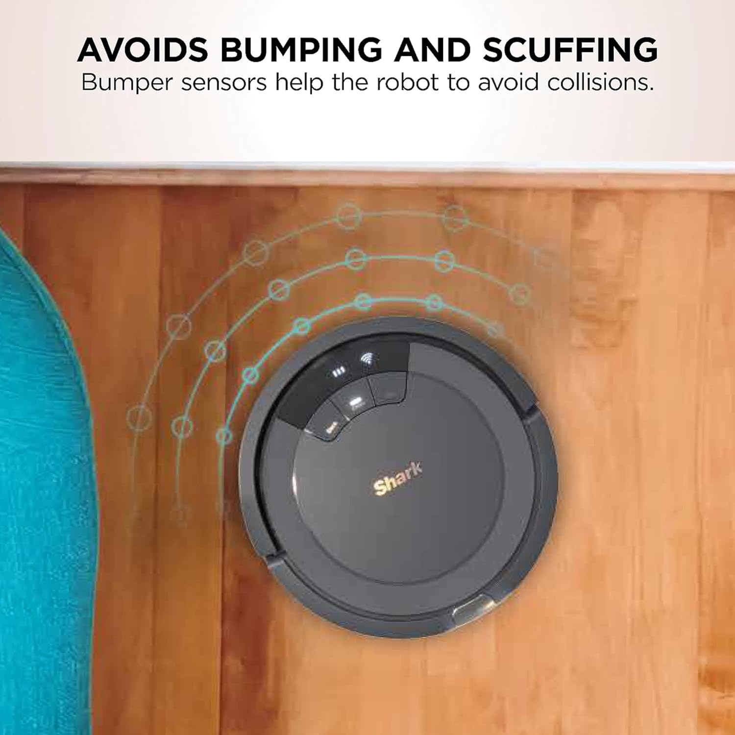 Shark AV753 ION Robot Vacuum, Tri-Brush System, Wifi Connected, 120 Min Runtime, Works with Alexa, Multi Surface Cleaning, Grey · v2
