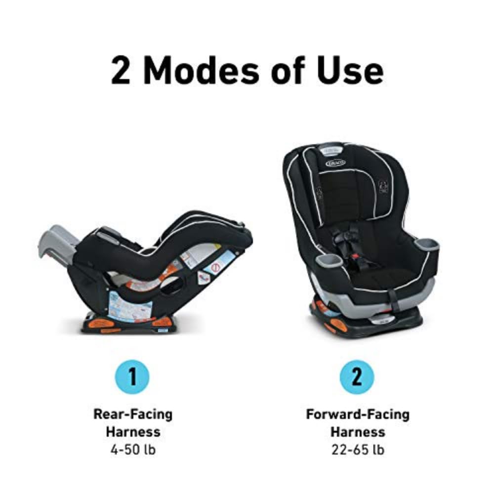 Graco Extend2Fit Convertible Car Seat, Rear-Facing and Forward-Facing, Extended Rear-Facing Seat Option, Redmond, Ideal for Newborns, Infants, and Toddlers · v2