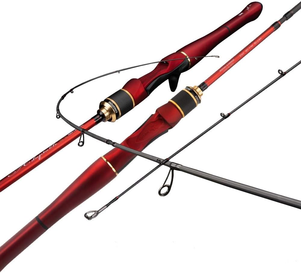 Kingdom Adaptable Spinning Fishing Rods 4 1 Section 1.8m/2.1m 1.98m/2.28m Multi-Section Feeder Rods Casting Fishing Travel Rod