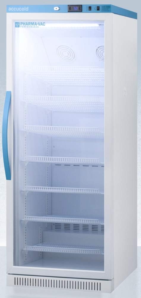 Summit Appliance ARG12PV Pharma-Vac Performance Series 12 Cu.Ft. Upright Vaccine Commercial All-refrigerator with Glass Door, Automatic Defrost, Digital Thermostat and White Cabinet · v4