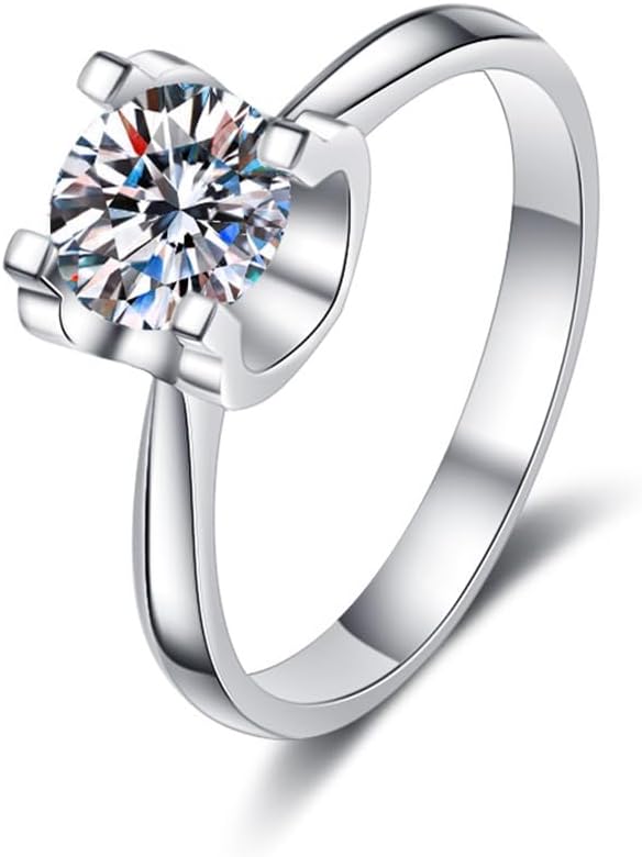 1 Carat IGI Certified Lab Grown Diamond Ring For Women 4 ProngSolitaire Diamond Engagement Ring Fine Jewelry For Her