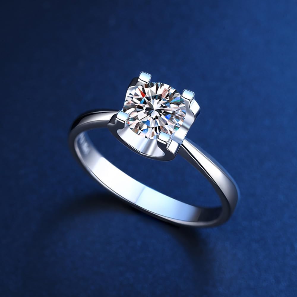 1 Carat IGI Certified Lab Grown Diamond Ring For Women 4 ProngSolitaire Diamond Engagement Ring Fine Jewelry For Her