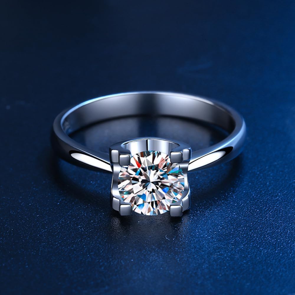 1 Carat IGI Certified Lab Grown Diamond Ring For Women 4 ProngSolitaire Diamond Engagement Ring Fine Jewelry For Her