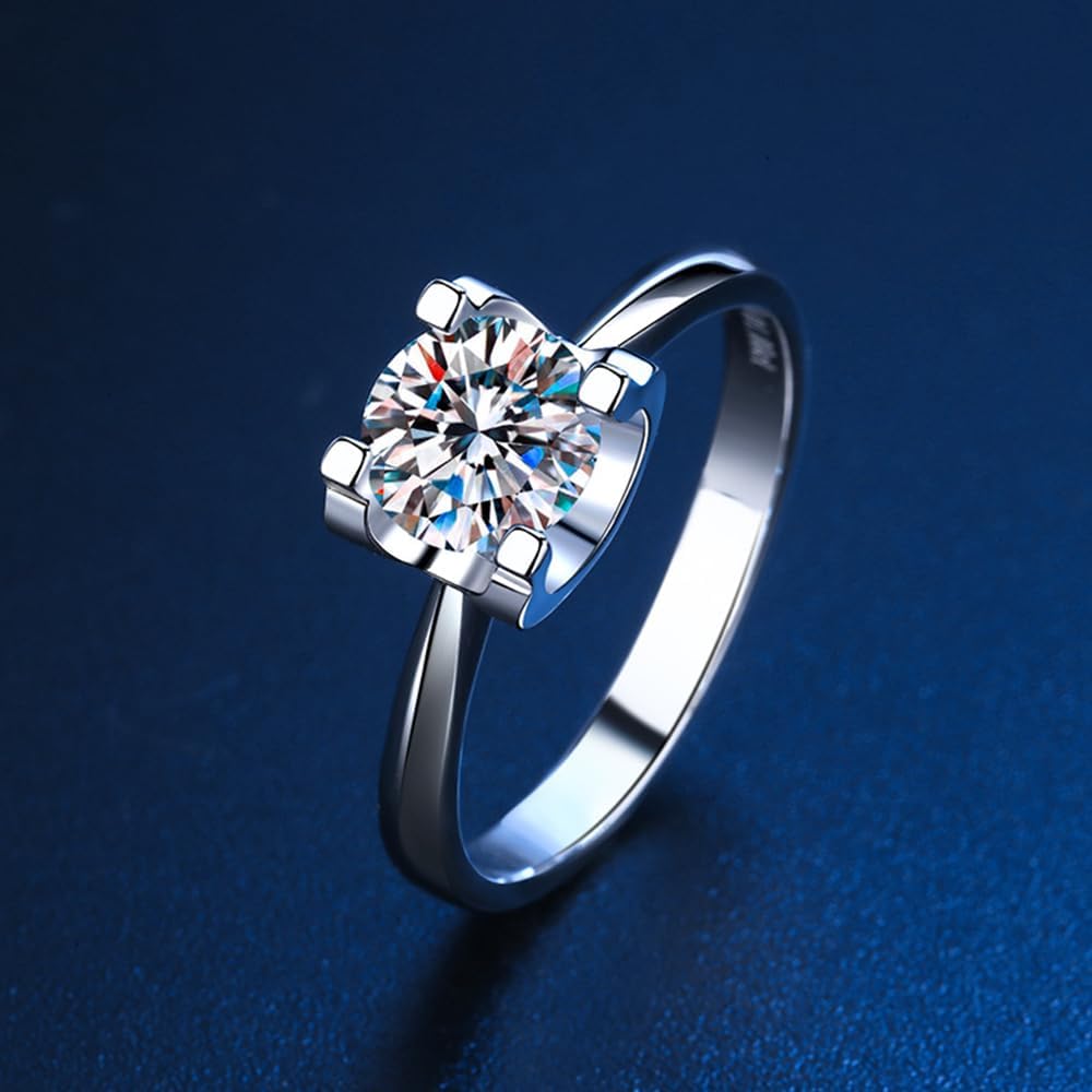 1 Carat IGI Certified Lab Grown Diamond Ring For Women 4 ProngSolitaire Diamond Engagement Ring Fine Jewelry For Her