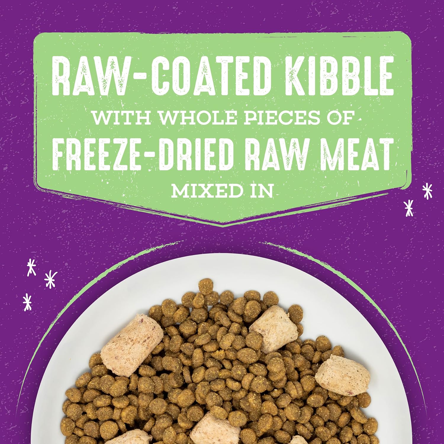 Comida para gatos Stella Chewys Raw Blend de primera calidad, sin cereales y ricas en proteínas, receta de aves de corral sin jaulas, bolsa de 10 libras