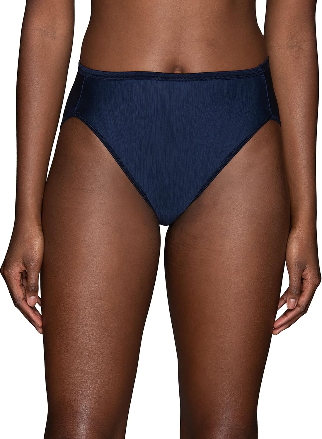 Vanity Fair Womens Illumination Hi Cut Panties, Silky Stretch  Satin Trim