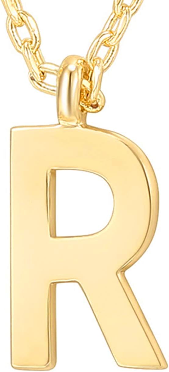 PAVOI 14K Gold Plated Initial Necklace | Letter Necklaces for Women
