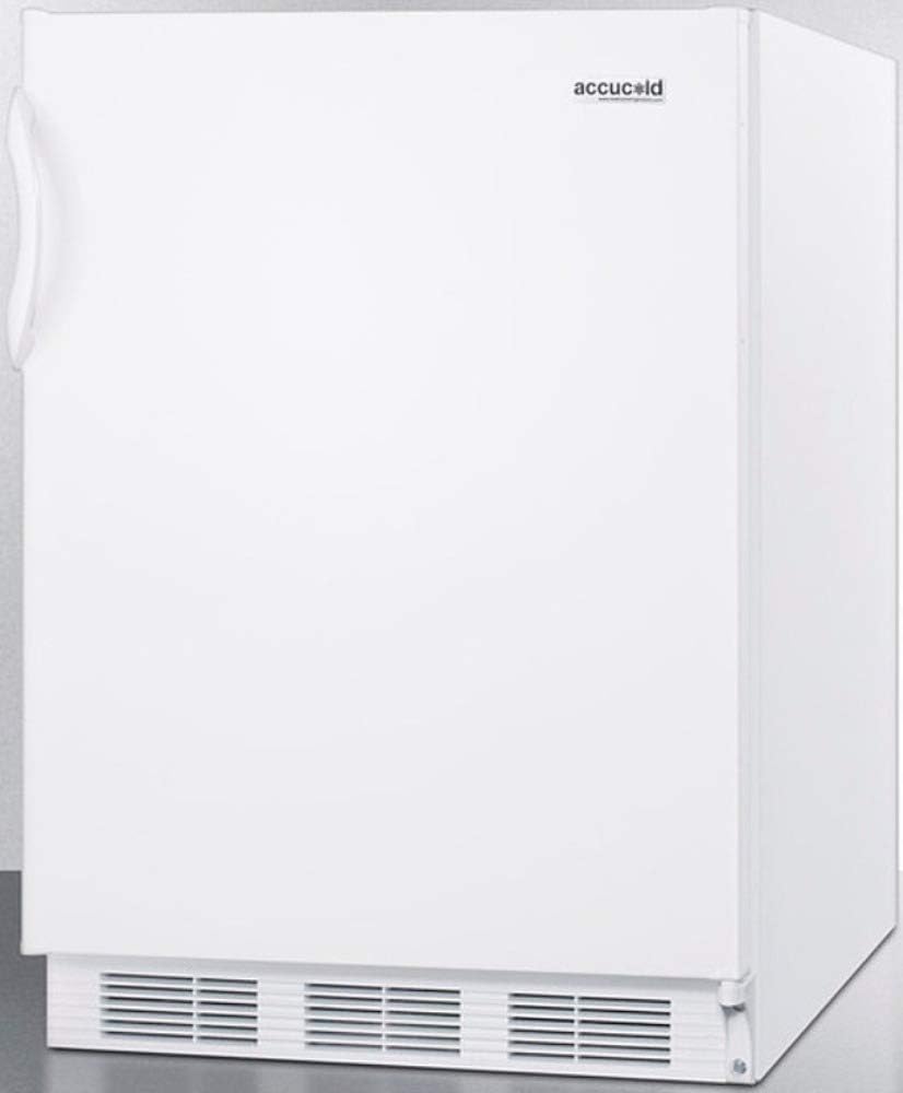 Summit Appliance CT66W Freestanding Refrigerator-Freezer for General Purpose Use with Dual Evaporator Cooling, Cycle Defrost, Adjustable Thermostat, Adjustable Glass Shelves and White Exterior · v5