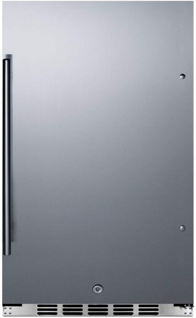 Summit Appliance FF195H34 Ticari Onaylı ENERGY STAR Sertifikalı Otomatik Buz Çözme, Paslanmaz Çelik Kapı, Kilit ve Siyah Dolaplı Dahili veya Bağımsız Kullanım için Ticari Olarak Onaylanmış Tüm Buzdolabı