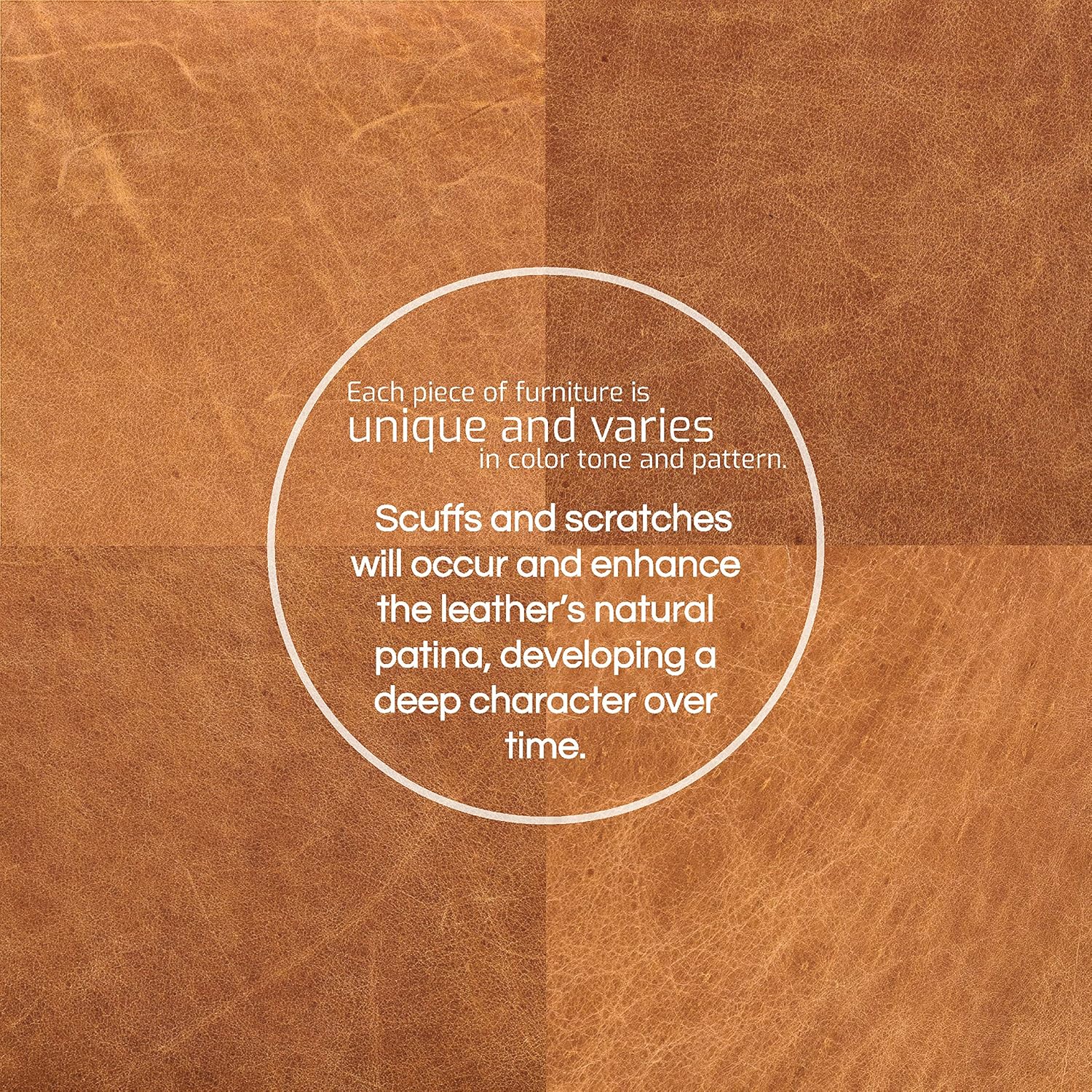 POLY BARK Napa Furniture, Cognac Tan · v2