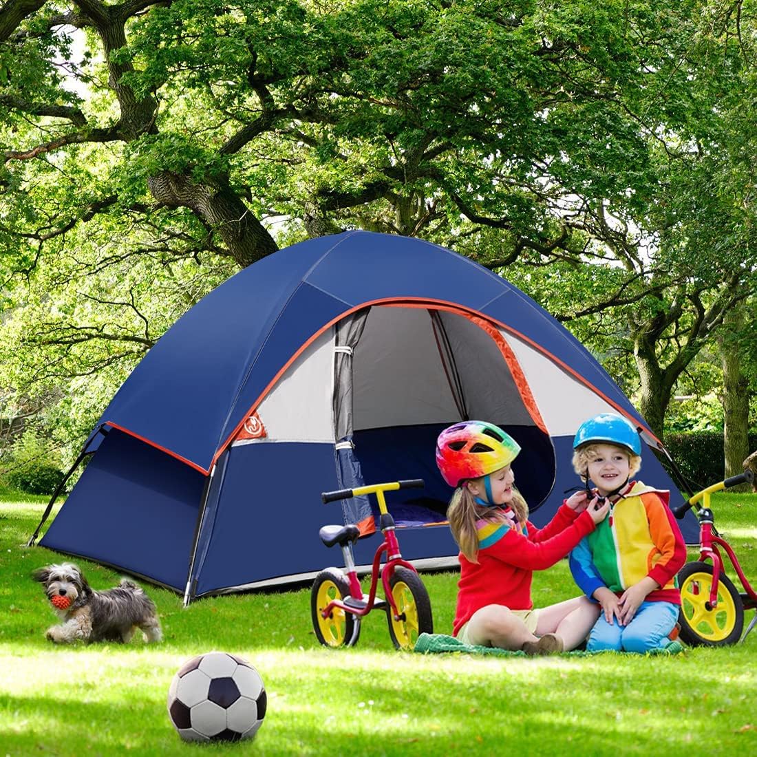 Camping Tent 2 Person, Waterproof Windproof Tent with Rainfly Easy Set up-Portable Dome Tents for Camping… · v2