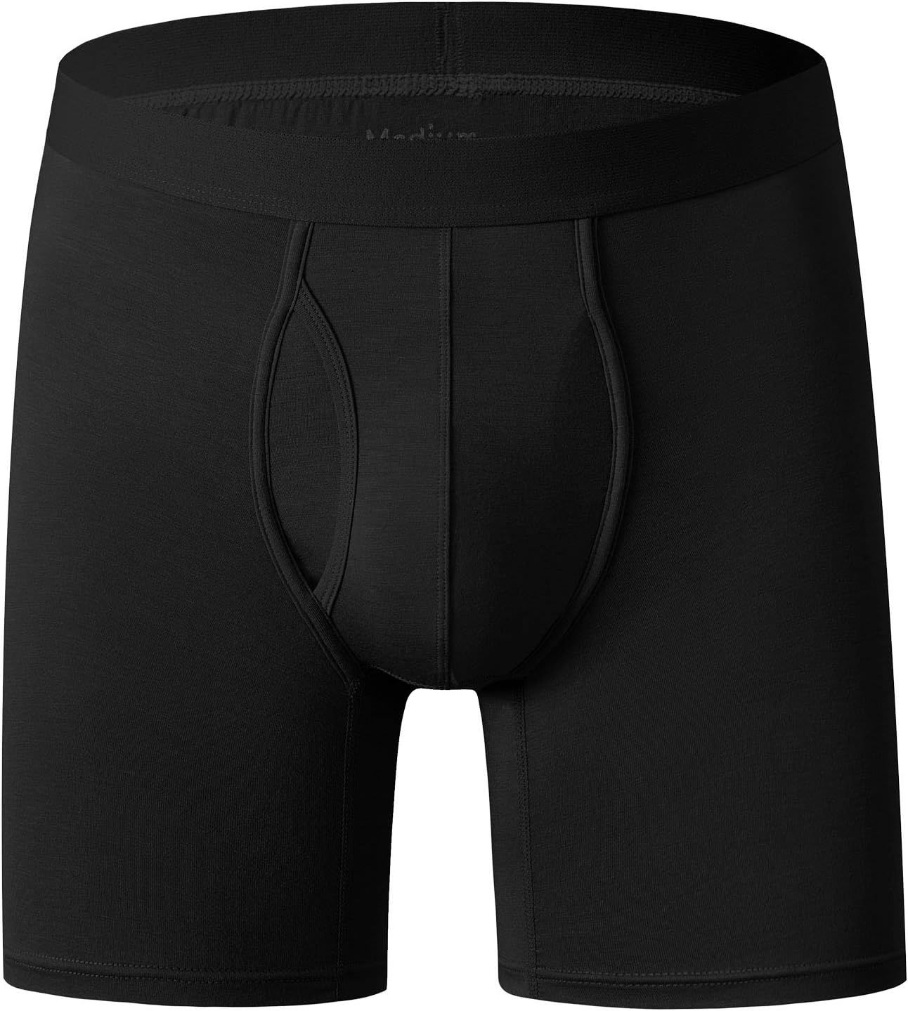 youlehe Mens Underwear Soft Bamboo Rayon Boxer Briefs Stretch Trunks Pack · v2