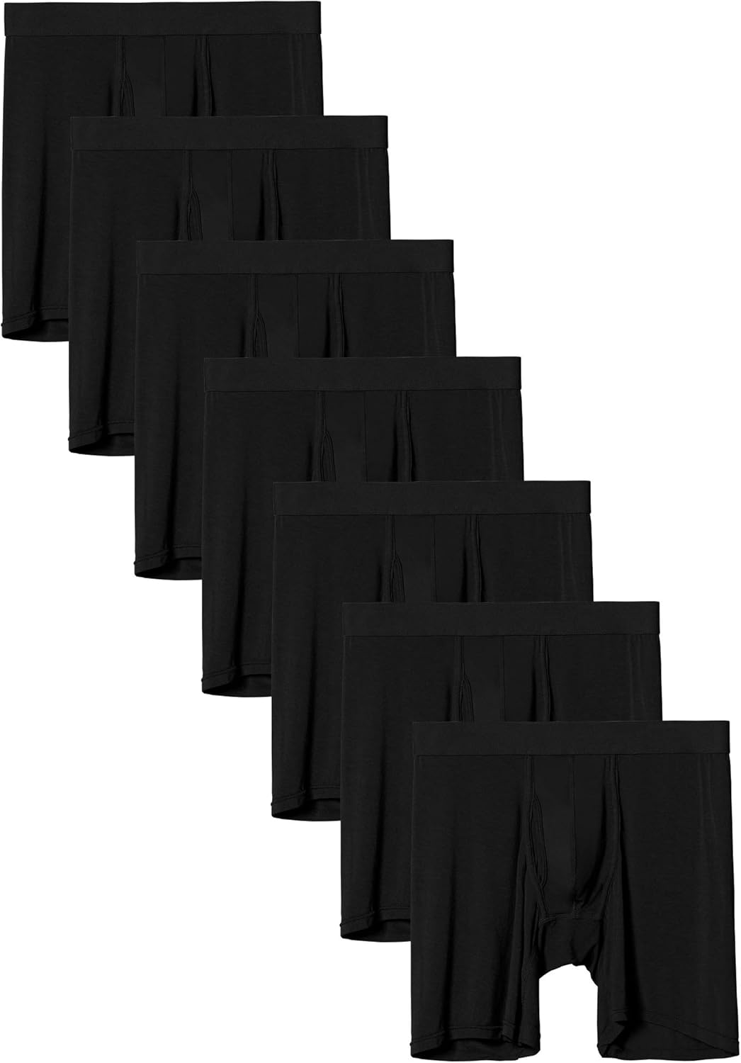 youlehe Mens Underwear Soft Bamboo Rayon Boxer Briefs Stretch Trunks Pack · v2