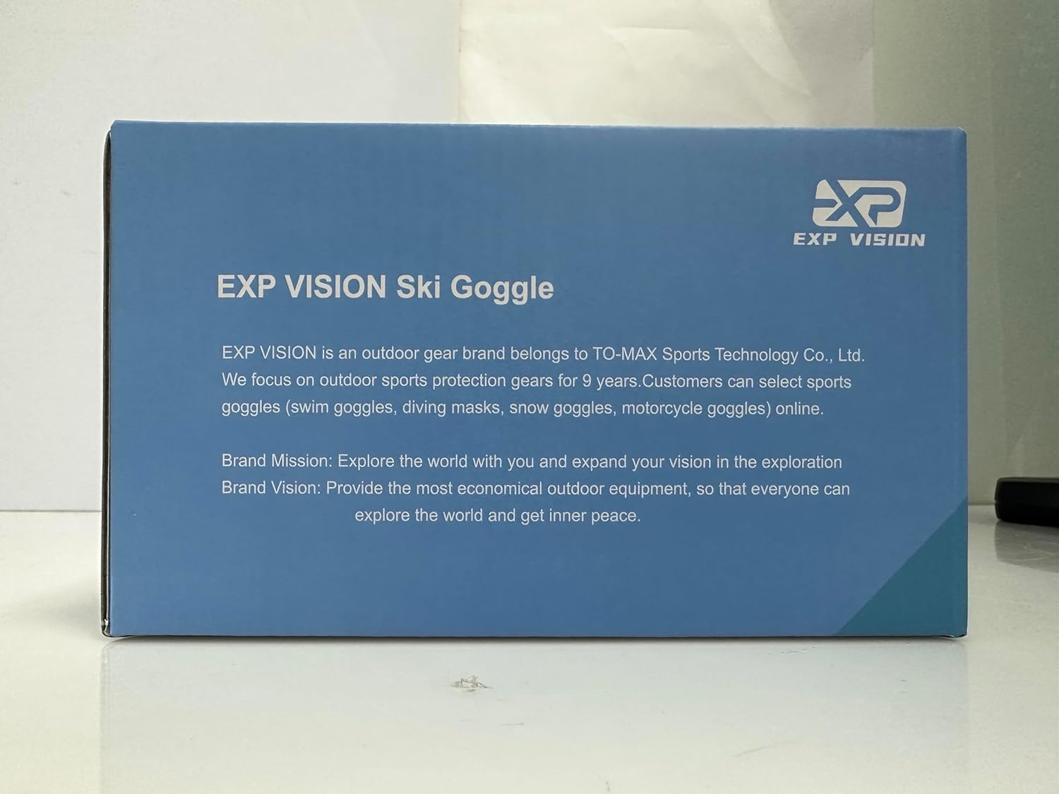 EXP VISION Ski-/Snowboardbrille für Herren und Damen, OTG Schneebrille, Antibeschlagschutz, UV-Schutz