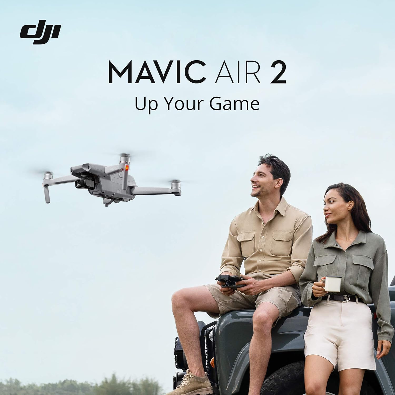 DJI Mavic Air 2 Fly More Combo con DJI Smart Controller - Drone Quadricottero UAV con fotocamera da 48 MP Video 4K Video 1/2" Sensore CMOS Gimbal a 3 assi Tempo di volo 34 minuti ActiveTrack 3.0, grigio