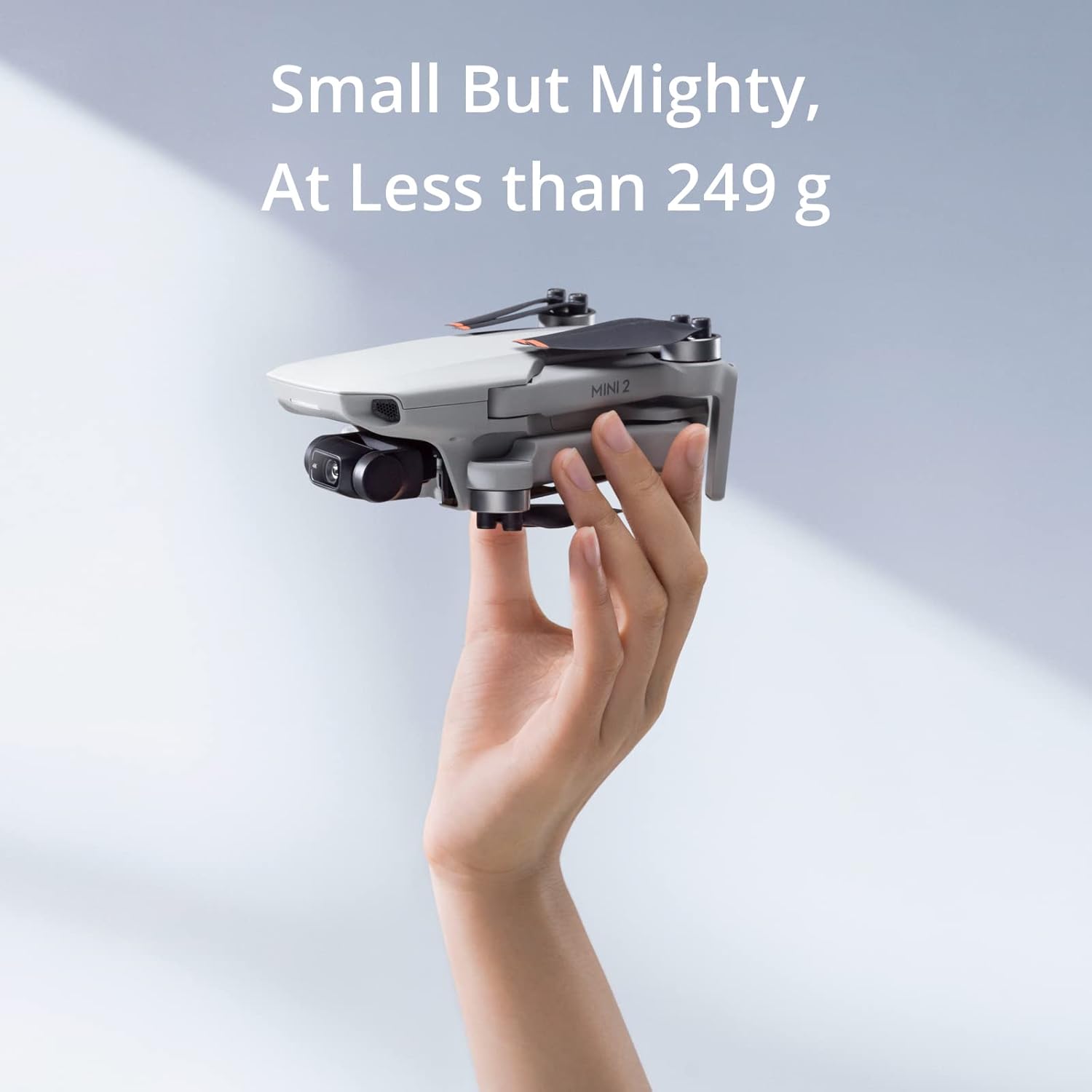 DJI Mini 2 — Quadricottero drone ultraleggero e pieghevole, giunto cardanico a 3 assi con fotocamera 4K, foto da 12 MP, 31 minuti di volo, trasmissione video HD OcuSync 2.0 10 km, QuickShots Grey