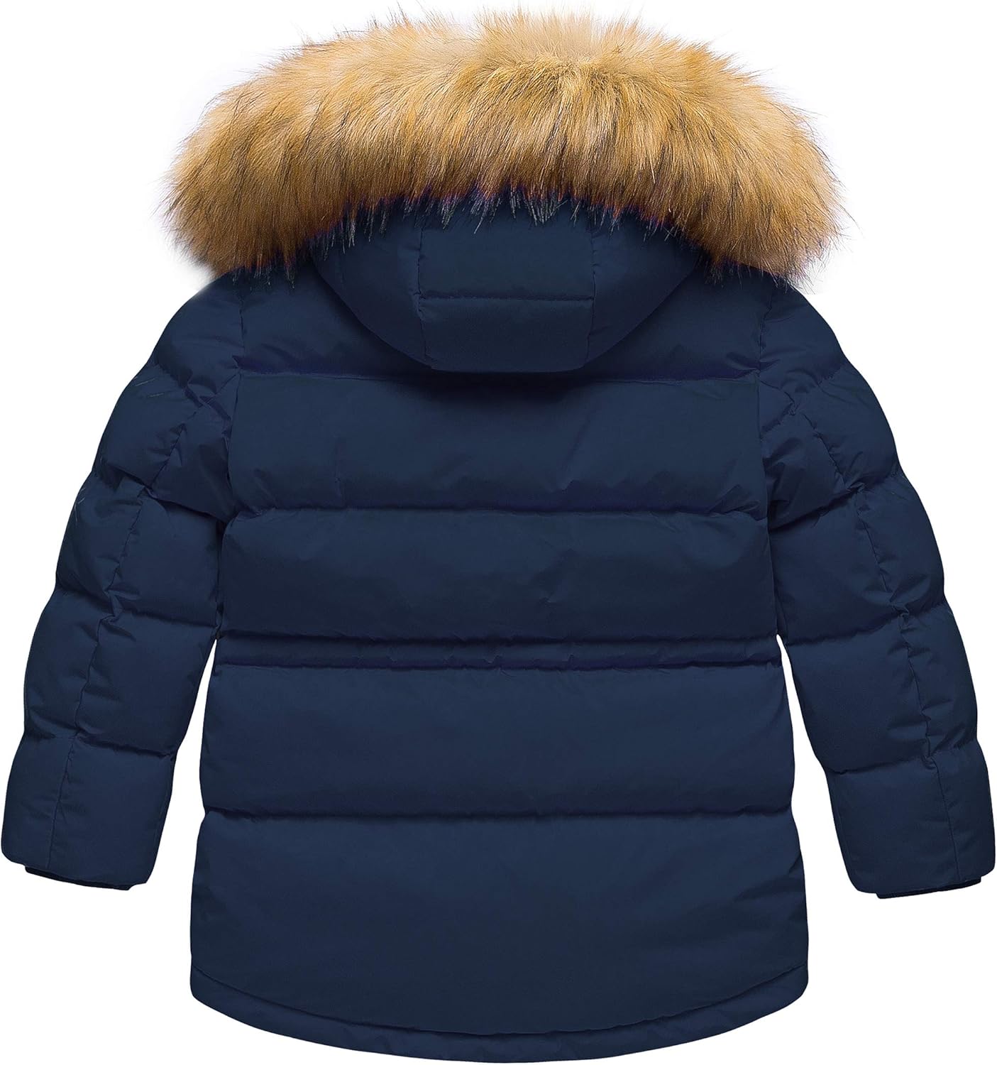 CREATMO US Boys Winter Parka Water Resistant Hooded Puffer Fleece Lined Jackets Coats
