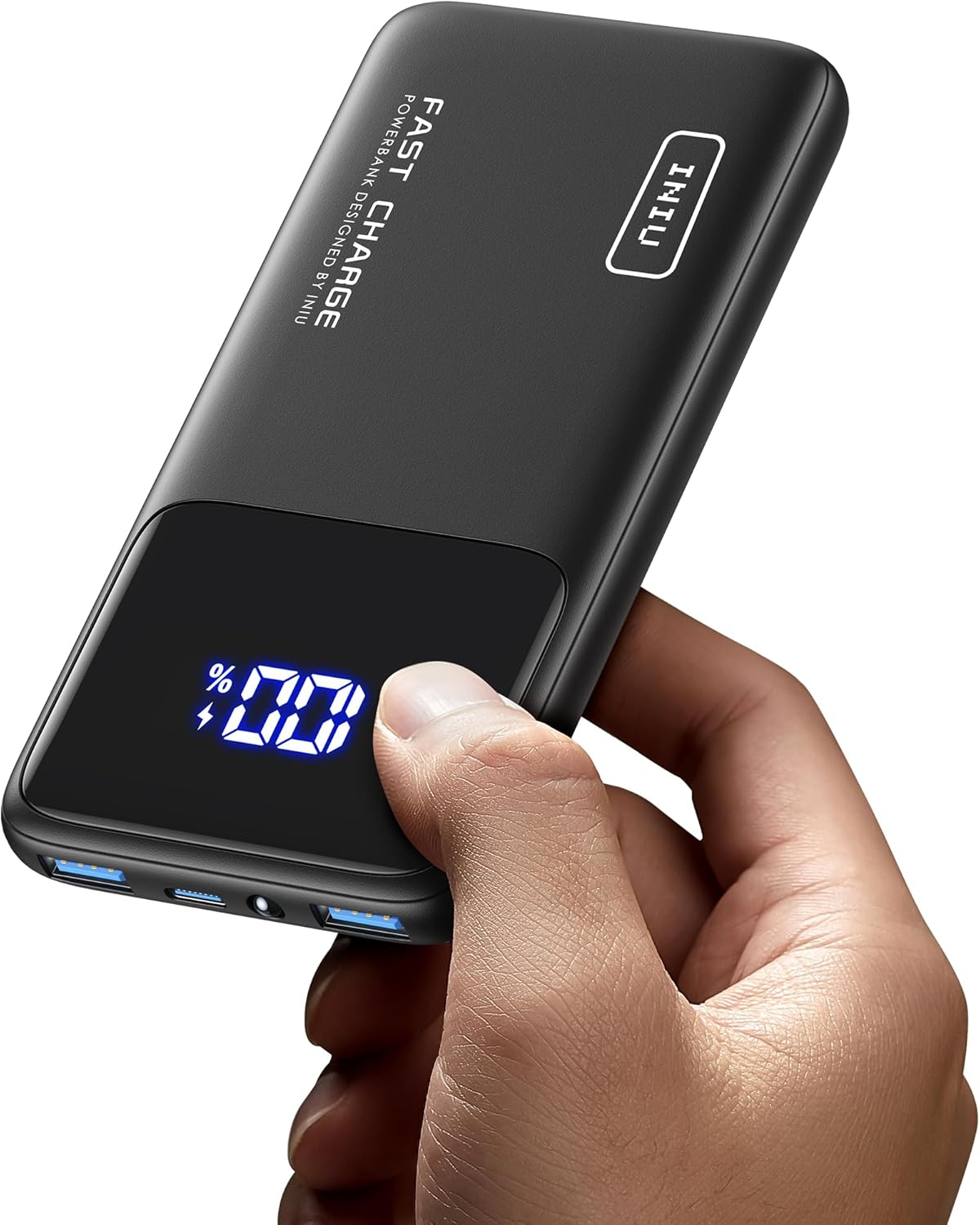 Chargeur portable INIU, batterie externe USB C 10 000 mAh à chargement rapide, entrée/sortie USB C, 22,5 W, batterie PD3.0 QC4, chargeur de téléphone portable pour iPhone 16 15 14 13 12 Pro Samsung S22 S21 Google AirPods iPad