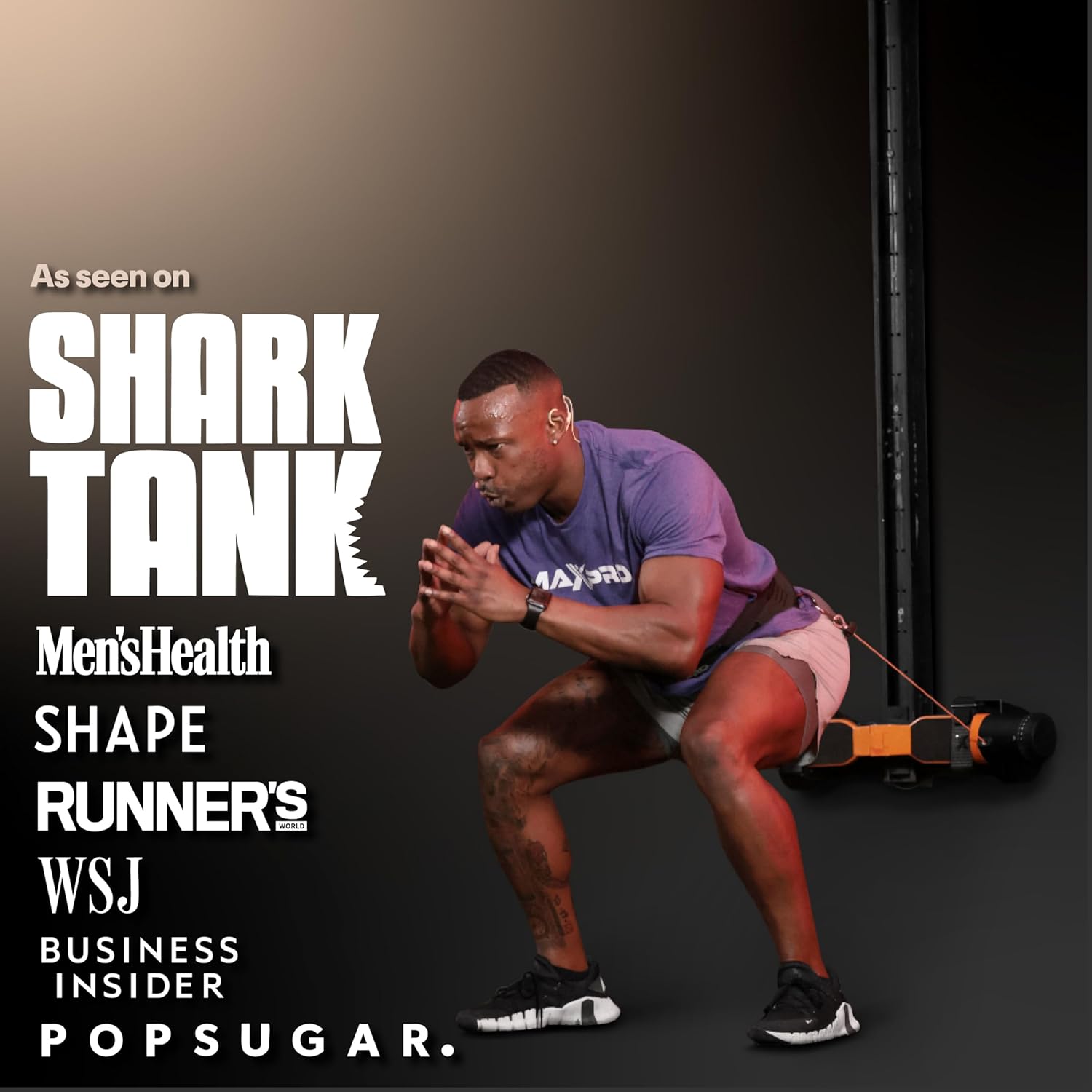 MAXPRO Fitness: Cable Home Gym | As Seen on Shark Tank | Versatile, Portable, Bluetooth Connected | Strength, HIIT, Cardio, Plyometric, Powerful 5-300lbs Resistance · v6