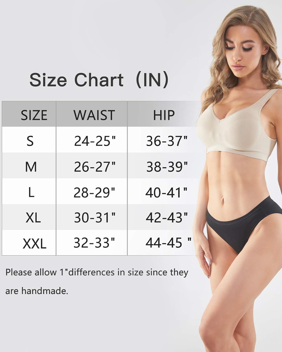 YADIFEN Lot de 5 sous-vêtements en coton pour femmes, culottes hipster, culottes basses, sous-vêtements de bikini