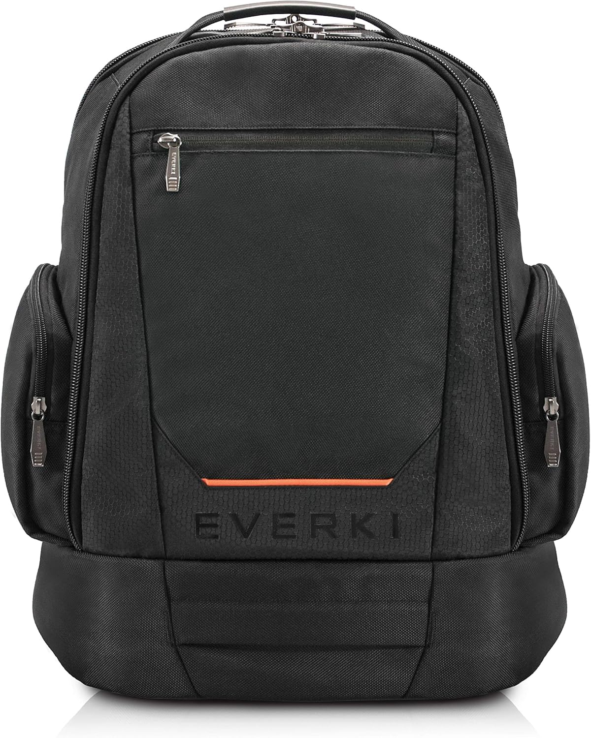 Everki ContemPRO 117 กระเป๋าเป้สะพายหลังสำหรับใส่โน้ตบุ๊กขนาดใหญ่พร้อมผ้าคลุมกันฝน - กระเป๋าเป้สะพายหลังสำหรับธุรกิจขนาด 17-18.4 นิ้ว ช่องเก็บของขนาดใหญ่ กระเป๋าเป้สะพายหลังสำหรับใส่โน้ตบุ๊กสำหรับการเดินทาง ความจุ 42 ลิตร (EKP117B) สีดำ