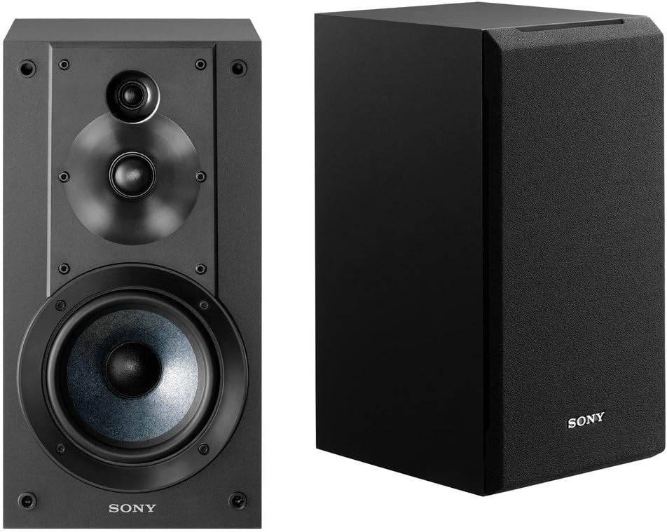 Sony SSCS5 3 Yollu 3 Sürücülü Kitaplık Hoparlör Sistemi (Çift) - Siyah STRDH190 Phono Girişli 2 Kanallı Ev Stereo Alıcısı; Bluetooth