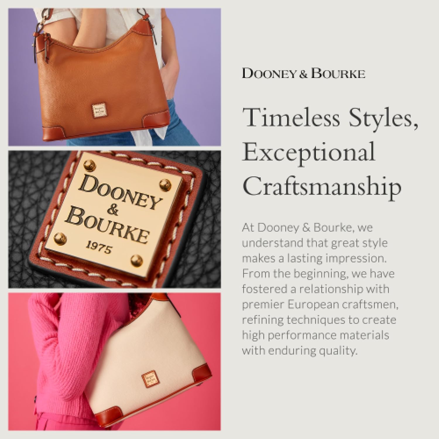 Dooney  Bourke Womens Zip Zip Satchel in Pebble Grain Leather, Large Handbag with Adjustable amp; Detachable Shoulder Strap · v2