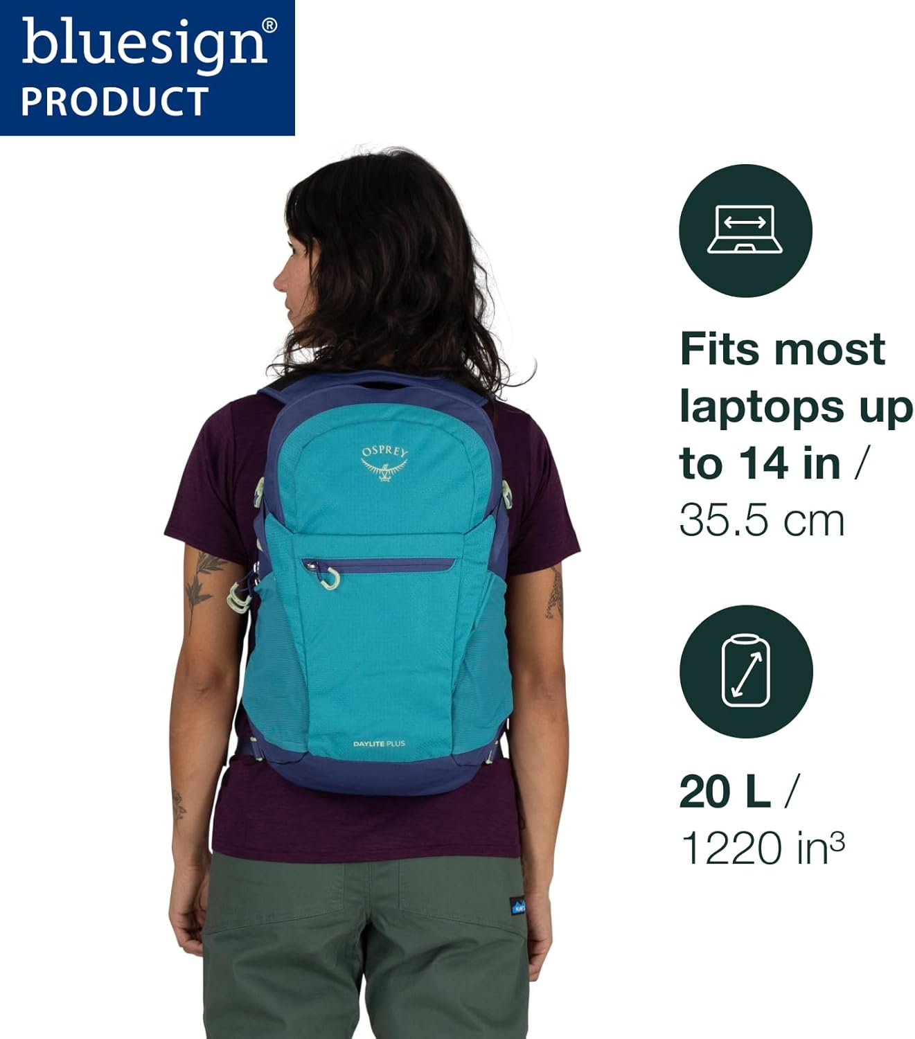 Osprey Daylite Plus Commuter Backpack, Black · v3