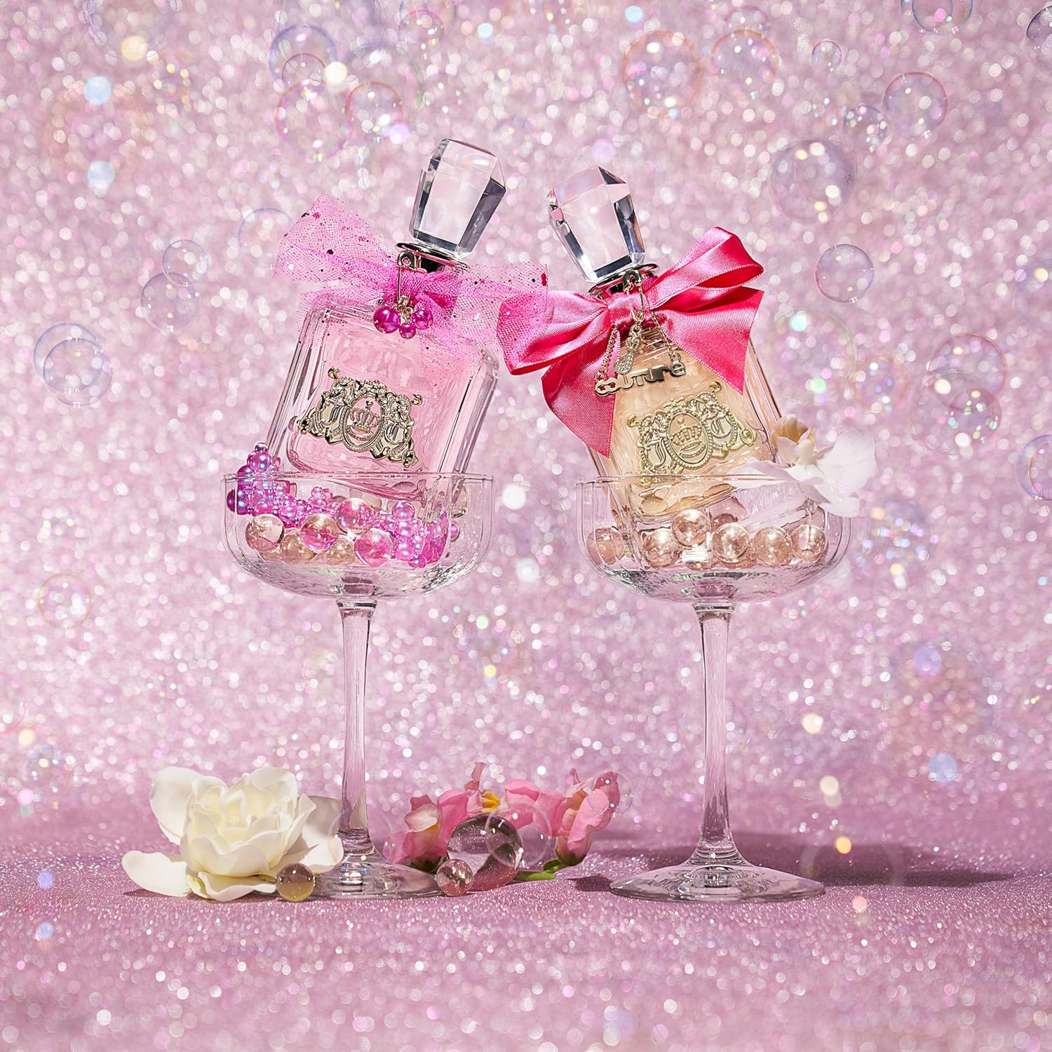 Juicy Couture Viva La Juicy Le Bubbly Eau De Parfum, Luxuriöses Damenparfüm mit Noten von Champagner inspirierten rosa Beeren, Gardenia, Jasmine Amber — fruchtig und süß, EDP-Spray