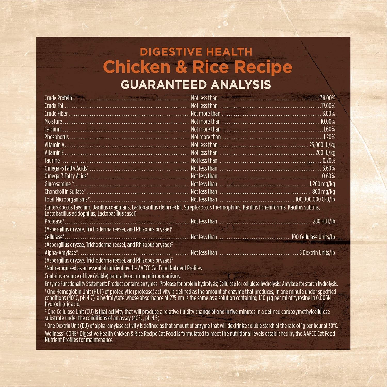 Thức ăn khô cho mèo Wellness CORE Digestive Health Wholesome Grains Probiotic Coated High Protein, Thức ăn khô cho mèo Chicken Rice, Túi 11 Pound