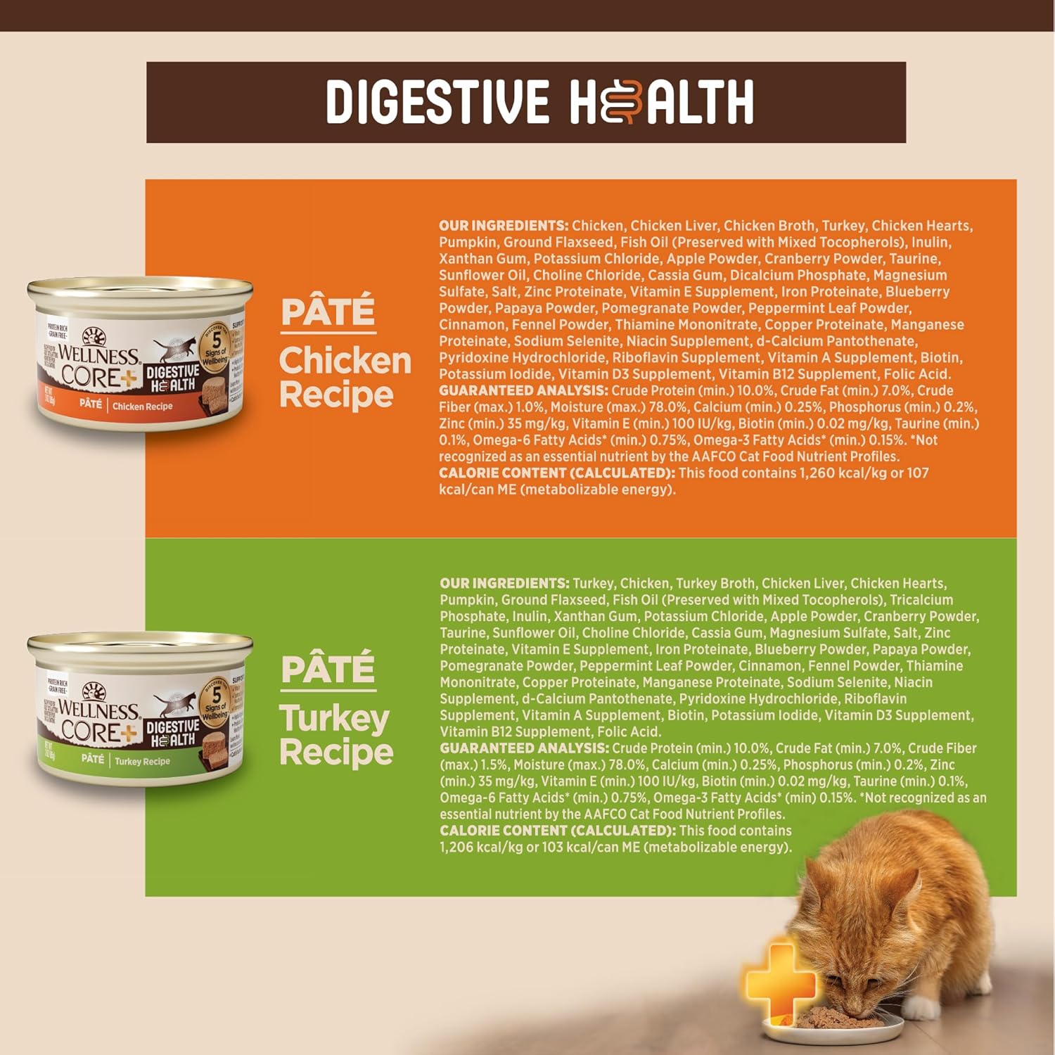 Thức ăn ướt tự nhiên không chứa ngũ cốc Wellness CORE Digestive Health cho mèo, dạ dày nhạy cảm, dễ tiêu hóa (Gói gà/gà tây đa dạng, hộp 3 ounce, gói 12 chiếc)