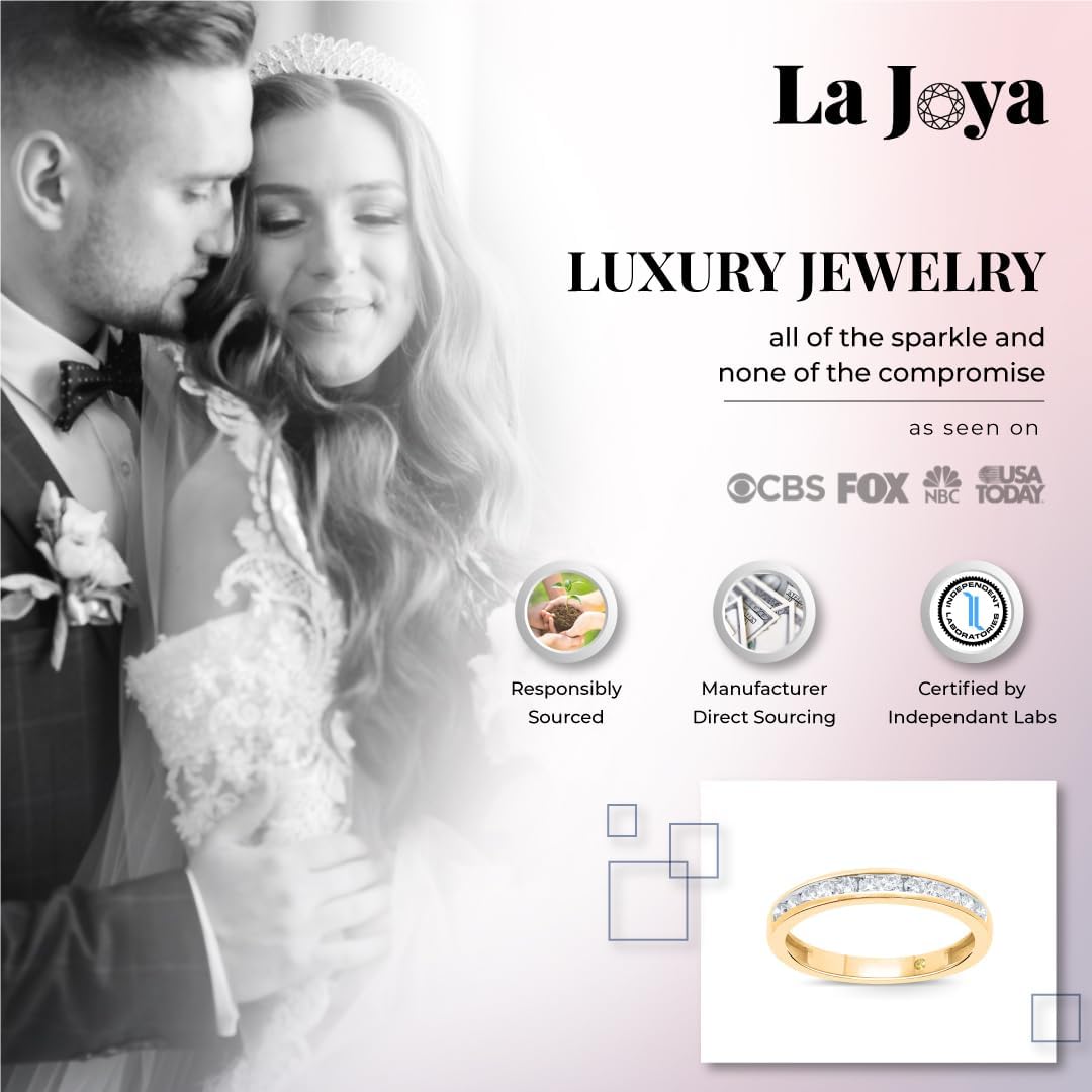 Lab Grown Diamond Wedding Rings for Women | 10K Yellow, White and Rose Gold Certified 1/6-1/2 Carat Channel Set Diamond Anniversary Bands and Wedding Bands for Her · v2