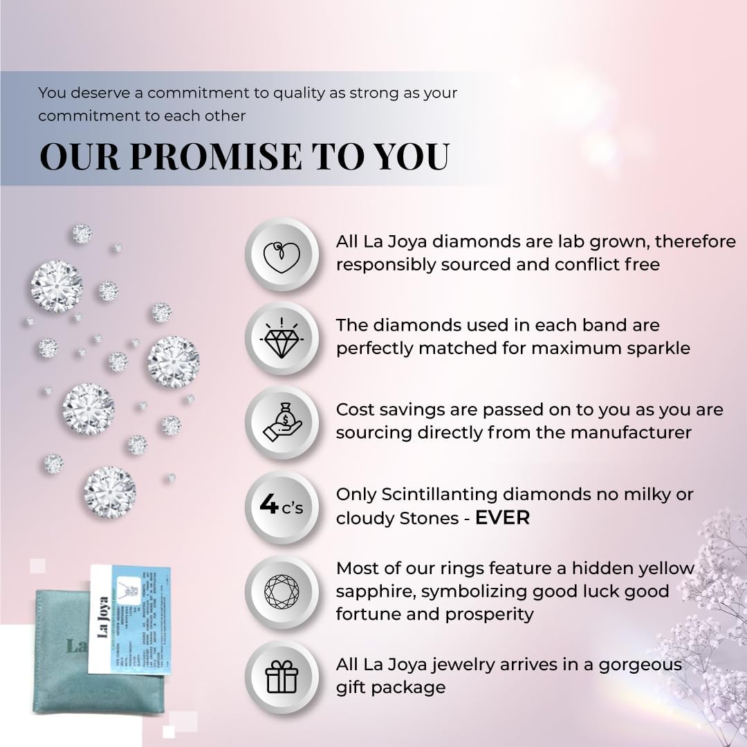Lab Grown Diamond Wedding Bands for Women | 10K Yellow, White and Rose Gold Certified 1/10-1/2 Carat Milgrain Diamond Anniversary Bands, Promise Rings and Stackable Bands · v6