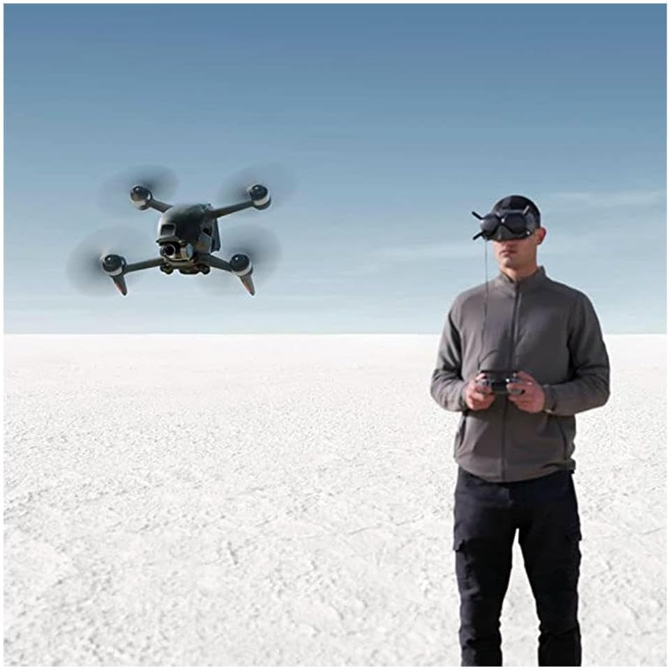 DJI FPV Combo (Goggles V2), drone con visuale in prima persona con fotocamera 4K, modalità volo S, FOV super ampio a 150°, trasmissione HD a bassa latenza, conforme alla FAA Remote ID