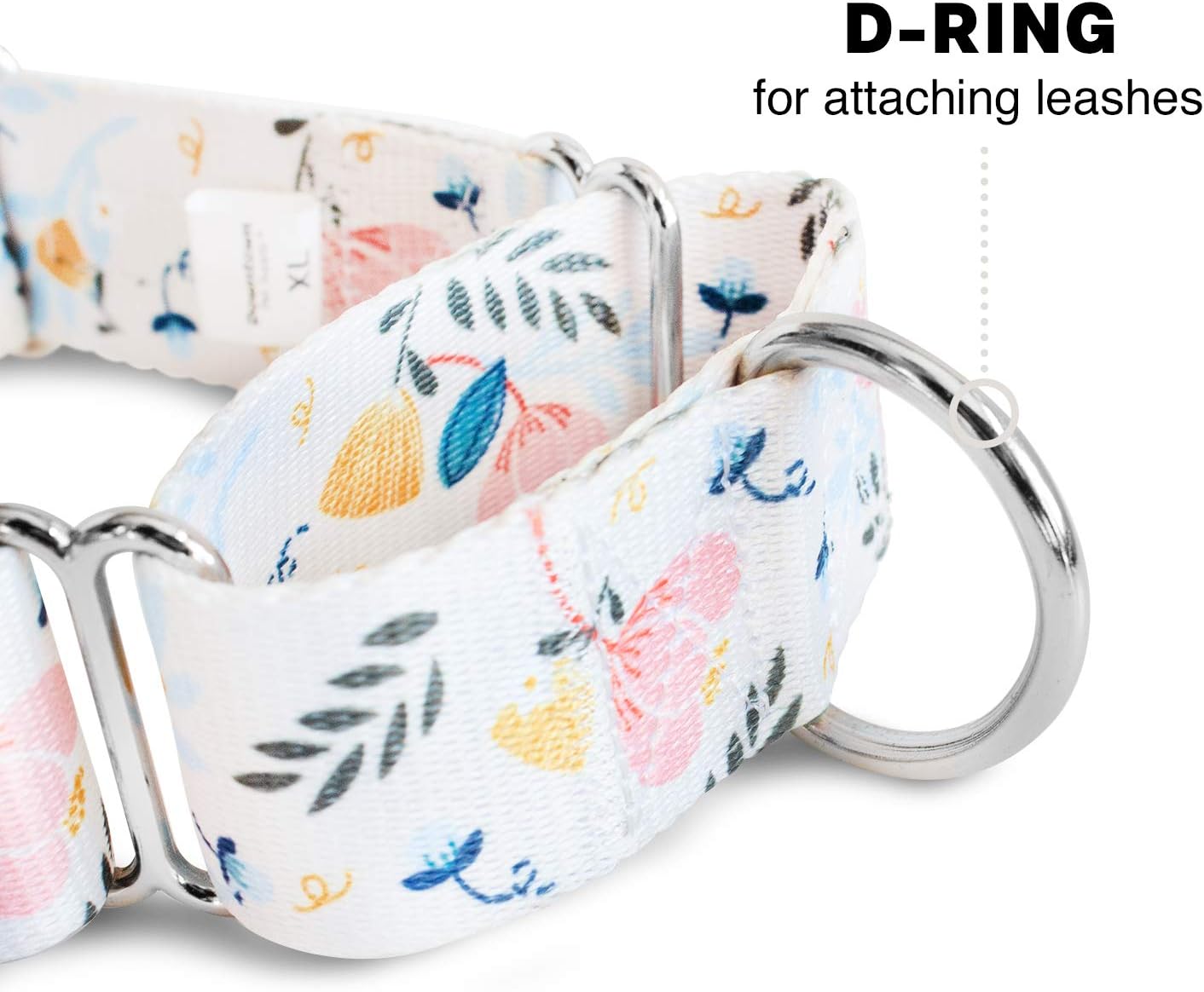 Downtown Pet Supply - Martingale Collar for Dogs - Big, Wide  Thick Dog Training Collar - Escape-Proof, Weatherproof, Durable and Comfortable - Floral - Large · v3