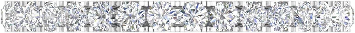 FINEROCK 1/2 Carat Diamond 3/4 Eternity Wedding Band in 10k Gold · v2