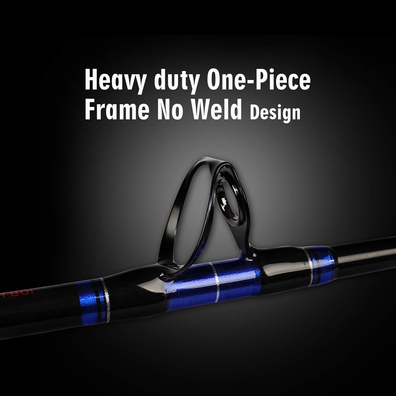 Fiblink 1-Piece/ 2-Piece Saltwater Offshore Trolling Rod Big Game Rod Conventional Boat Fishing Pole · v4
