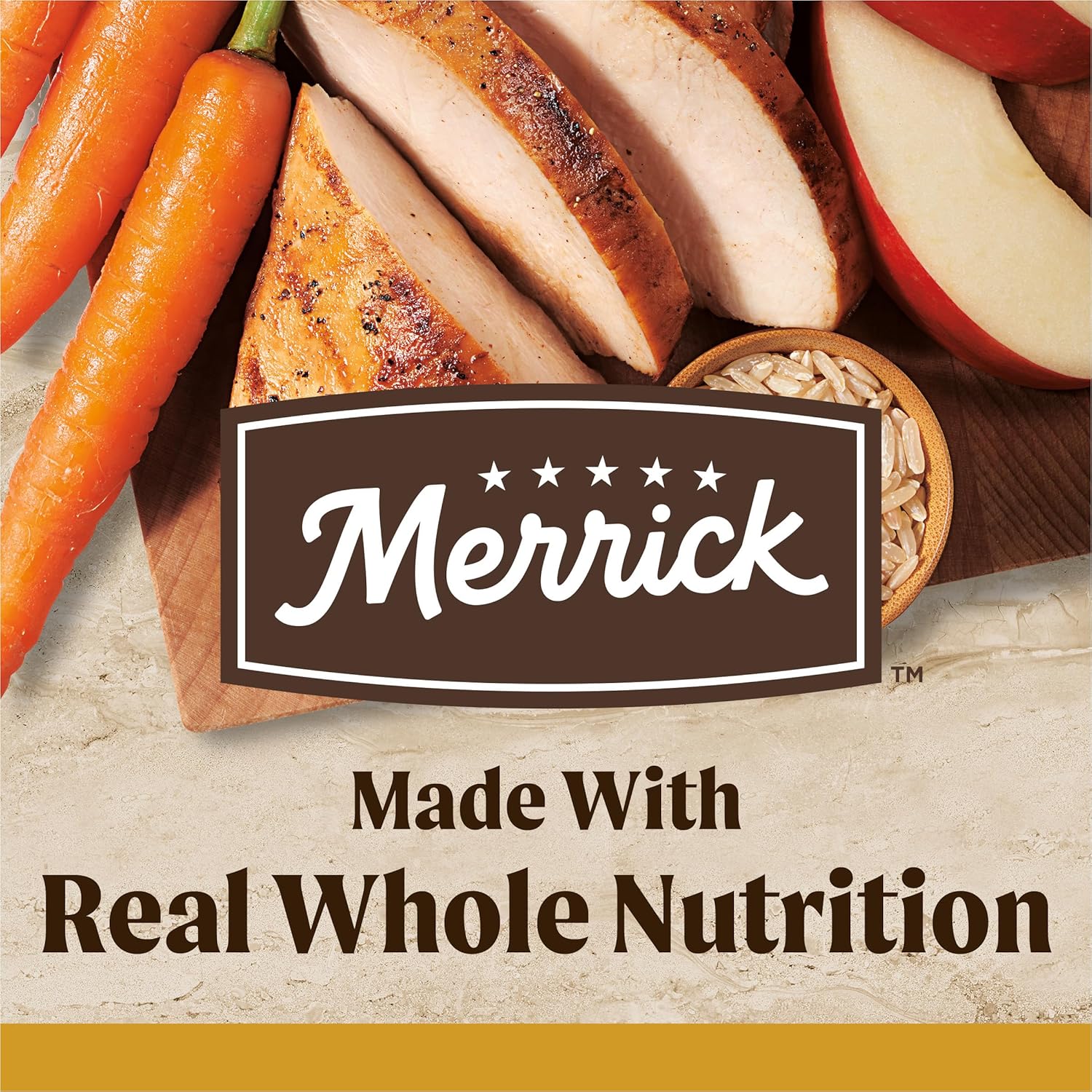 Alimento seco Merrick Healthy Grains de primera calidad para perros adultos, croquetas sanas y naturales, receta para un peso saludable, bolsa de 25 libras